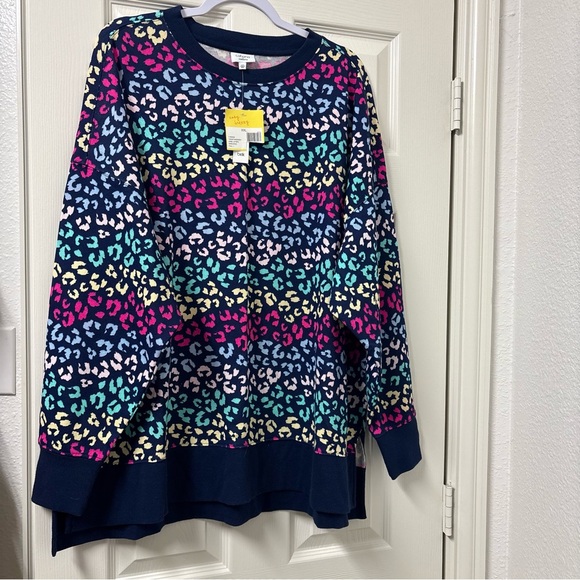 crown & ivy Sweaters - NWT Cabana by Crown & Ivy Multicolor Leopard Animal Print Sweater